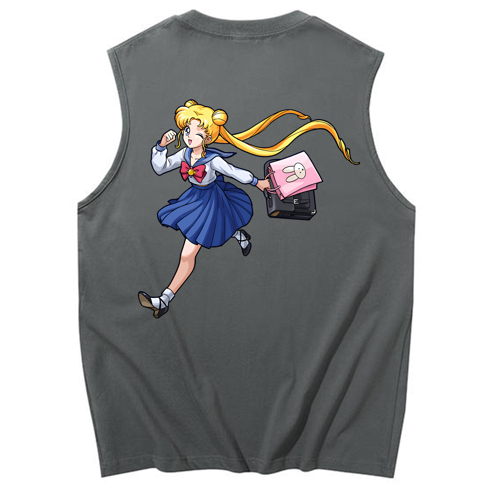 （画像用） 美少女戦士セーラームーン 愛野 美奈子 あいの みなこ Sailor Moon Aino Minako コットン100％タンクトップ（背面プリント）